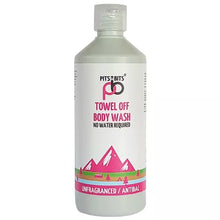 Load image into Gallery viewer, Pits and Bits Towel Off Body Wash - Antibacterial, Antiviral &amp; Unfragranced