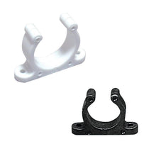Load image into Gallery viewer, 4x 25mm Black Plastic Support Clip Screwed Boat Hook Oar Tube Holder Nuova Rade