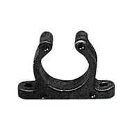 15mm Black Plastic Support Clip Screw-Fix Boat Pipe Cable Tube Clamp X 20PCS