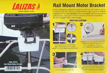Load image into Gallery viewer, Nuova Rade Rail Mount Outboard Motor Bracket 22.8x15cm White For 25mm Rails