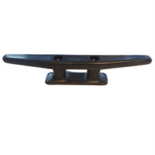 Load image into Gallery viewer, Black Nylon Plastic Marine Cleat 180mm (7") - UV Resistant Boat Mooring Bollard