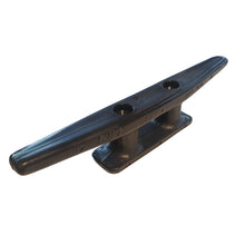 Load image into Gallery viewer, Black Nylon Plastic Marine Cleat 180mm (7") - UV Resistant Boat Mooring Bollard