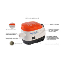 Load image into Gallery viewer, SEAFLO 24V 750GPH Automatic Bilge Pump 06 Series Marine Boat SFBP2-G750-06