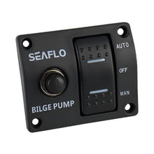Load image into Gallery viewer, Seaflo 3-Way Bilge Pump Switch Panel 12V/24V Auto-Off-Manual SP01502 Marine