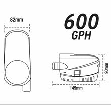 Load image into Gallery viewer, Submersible 600 GPH Automatic Bilge Pump 12V DC | 4Boats