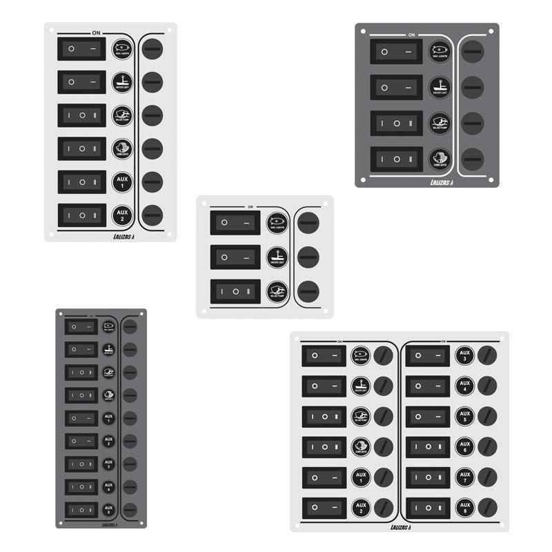 Switch SP9 Ultra 9-Key Waterproof Panel Inox 316 12/24V | 4Boats ...