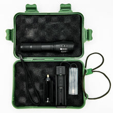 Load image into Gallery viewer, Tactical LED Flashlight &amp; Carry Case