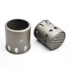 Load image into Gallery viewer, Toaks Titanium Wood Burning Stove ( Small  /  Large)