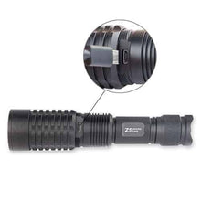 Load image into Gallery viewer, Trust Fire Z9 Zoomable 3 mode Flashlight USB recharge