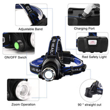 Load image into Gallery viewer, TS Waterproof Rechargeable Headlamp