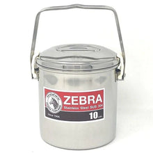 Load image into Gallery viewer, Zebra  Stainless Steel Billy Can with handle (Various Sizes)