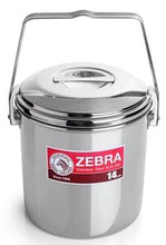 Load image into Gallery viewer, Zebra  Stainless Steel Billy Can with handle (Various Sizes)