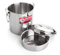 Load image into Gallery viewer, Zebra  Stainless Steel Billy Can with handle (Various Sizes)