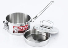 Load image into Gallery viewer, Zebra  Stainless Steel Billy Can with handle (Various Sizes)